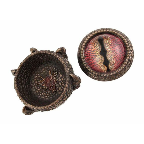 Bronze Finish Dragon Eye Trinket / Stash Box - Picture 4 of 4